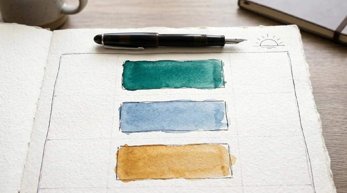 A day plan with tasks of varying lengths stacked through the morning and afternoon